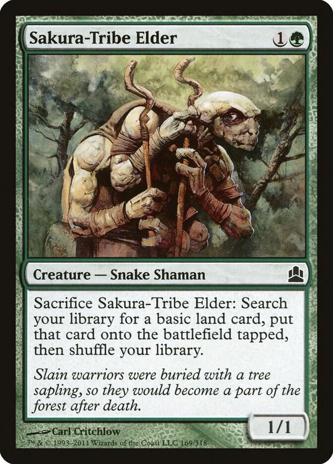 Sakura-Tribe Elder 169 card from Commander