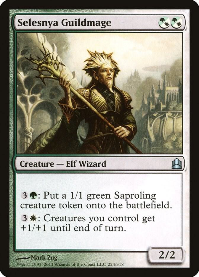 Selesnya Guildmage 224 card from Commander