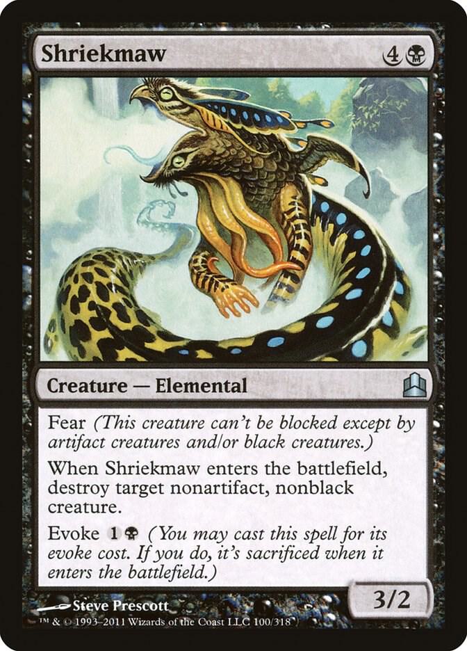 Shriekmaw 100 card from Commander