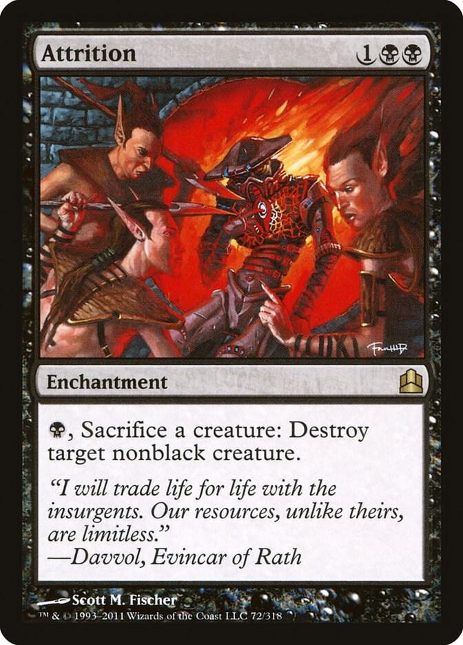 Attrition 72 card from Commander