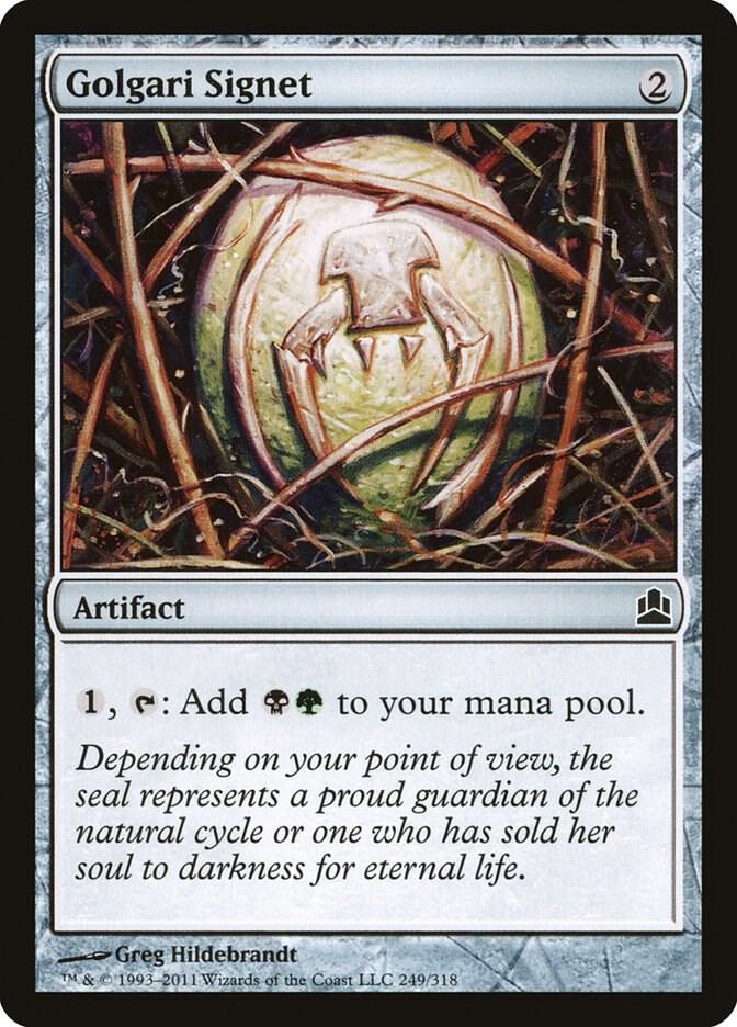 Golgari Signet 249 card from Commander