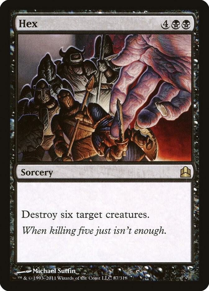 Hex 87 card from Commander