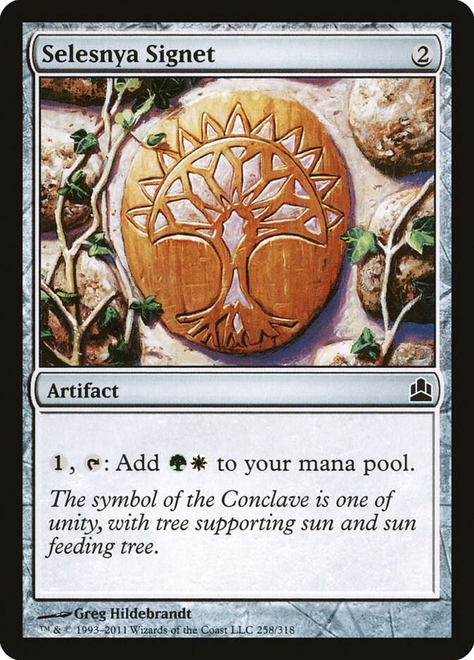 Selesnya Signet 258 card from Commander