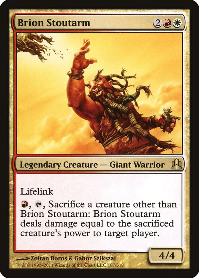 Brion Stoutarm 187 card from Commander