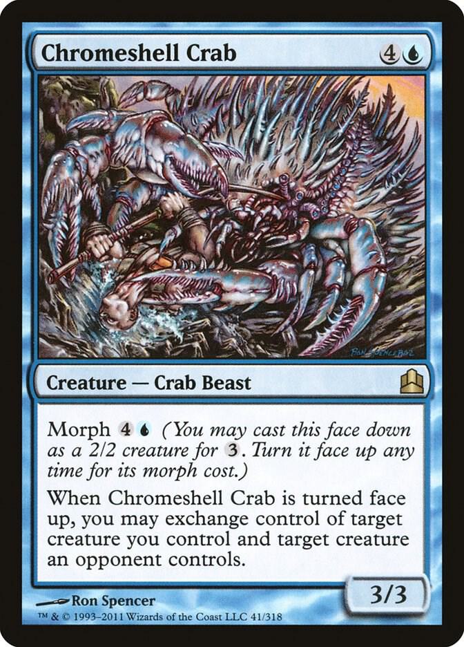 Chromeshell Crab 41 card from Commander