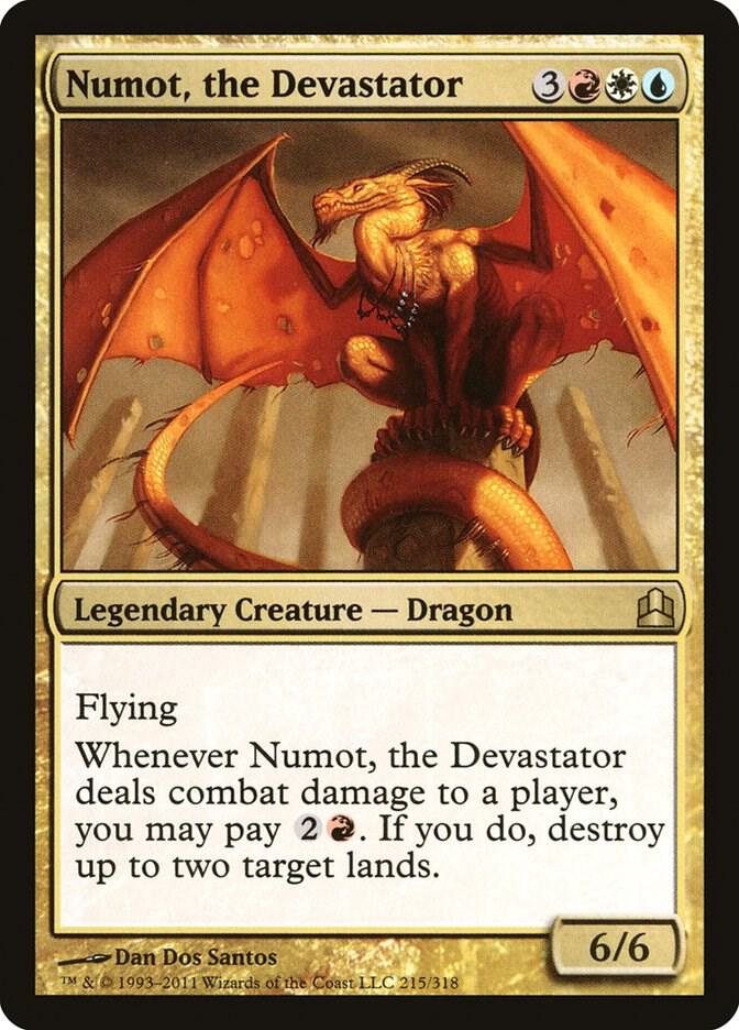 Numot, the Devastator 215 card from Commander