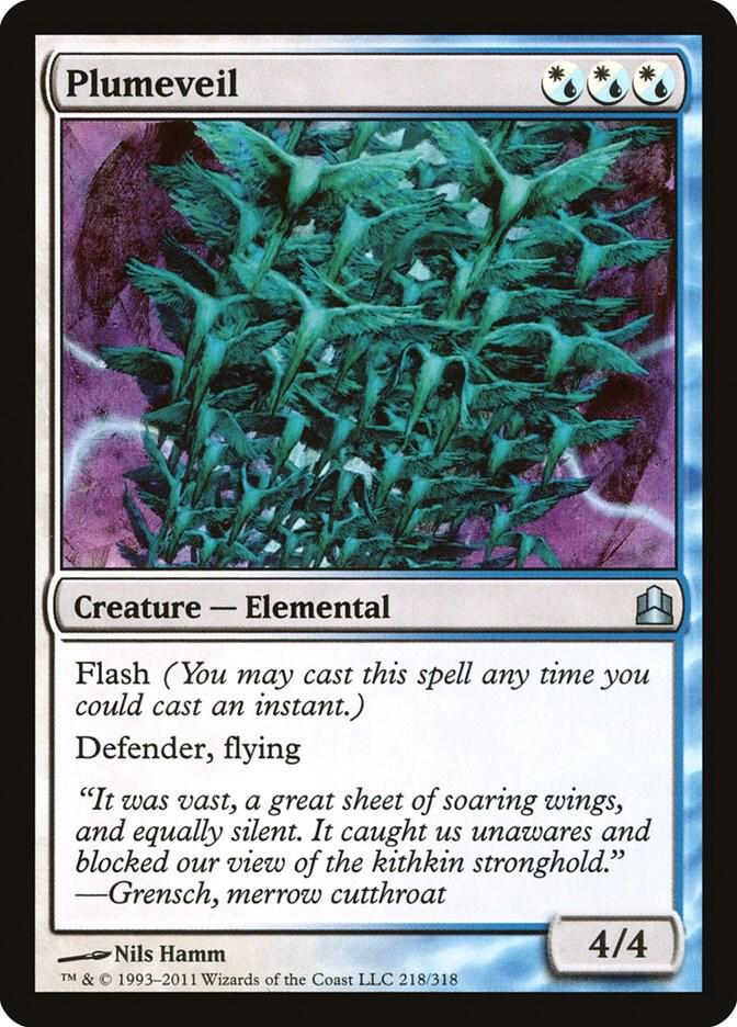 Plumeveil 218 card from Commander