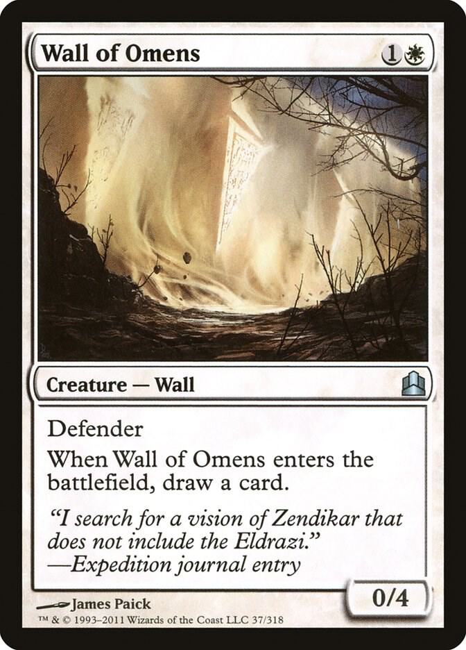 Wall of Omens 37 card from Commander