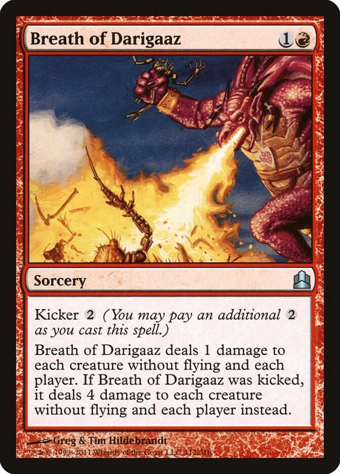 Breath of Darigaaz 112 card from Commander