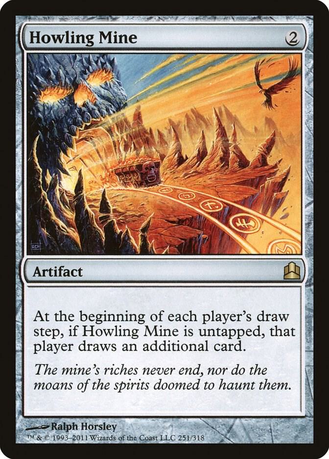 Howling Mine 251 card from Commander