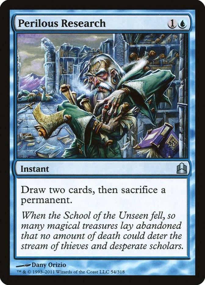 Perilous Research 54 card from Commander