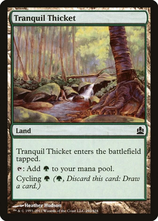 Tranquil Thicket 292 card from Commander