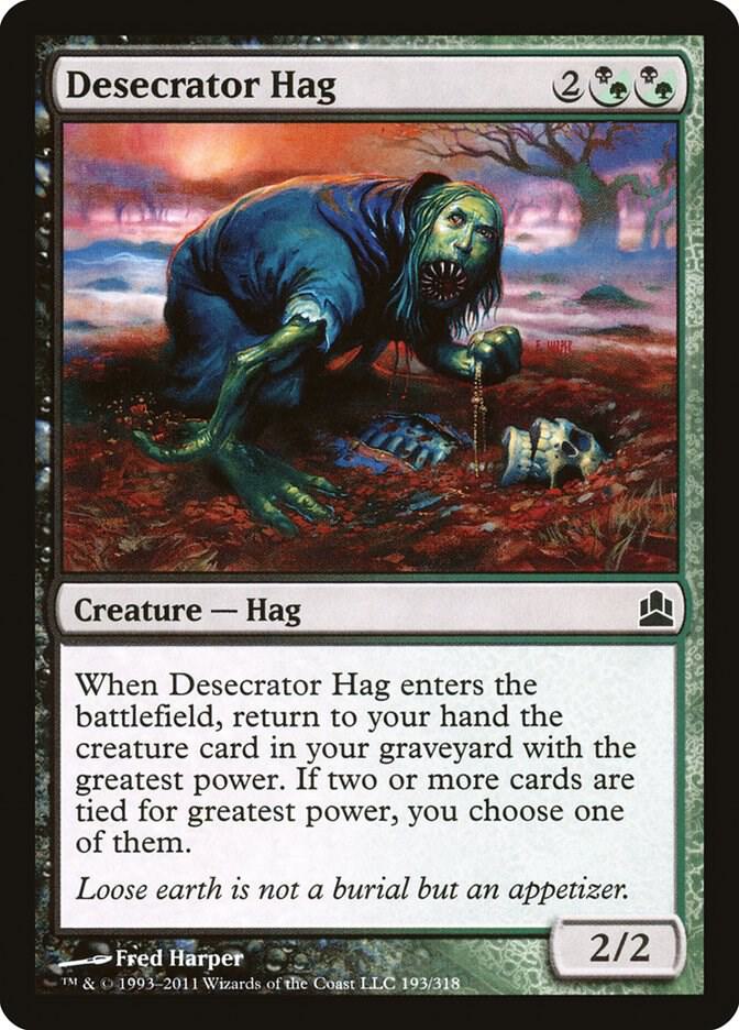 Desecrator Hag 193 card from Commander
