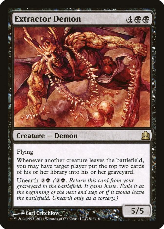 Extractor Demon 81 card from Commander