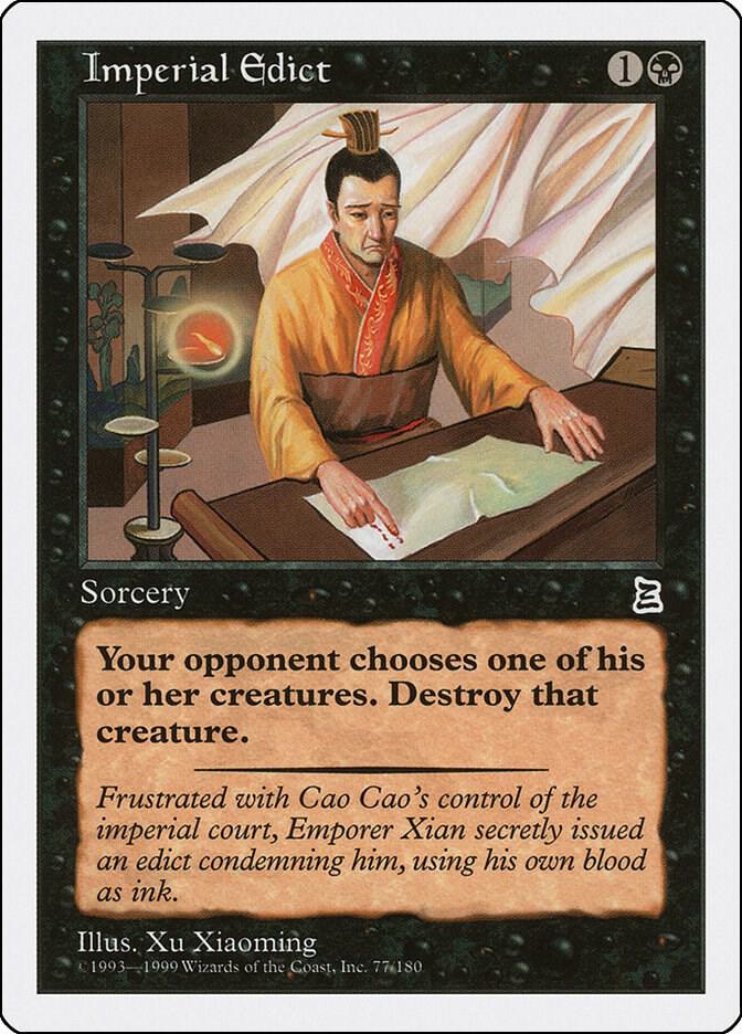 Imperial Edict 77 card from Portal Three Kingdoms