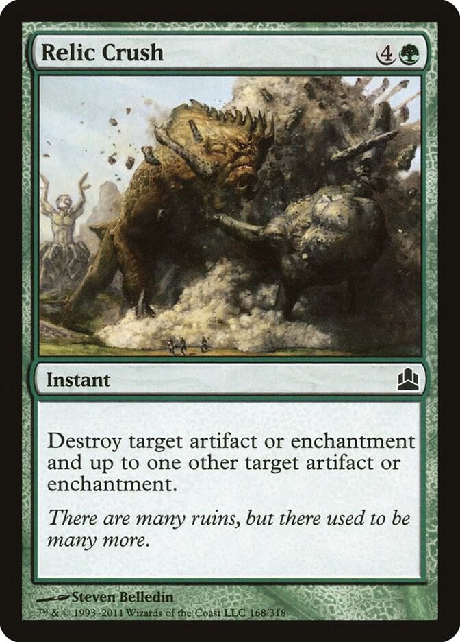 Relic Crush 168 card from Commander