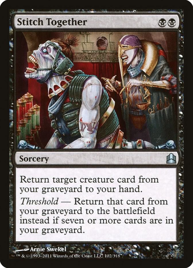 Stitch Together 102 card from Commander