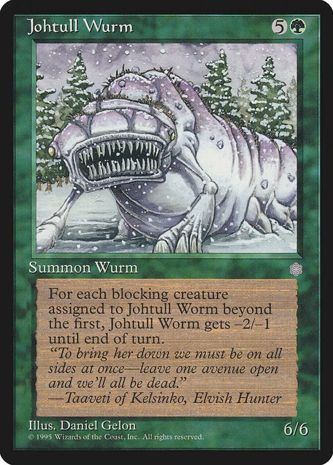 Johtull Wurm card from Ice Age