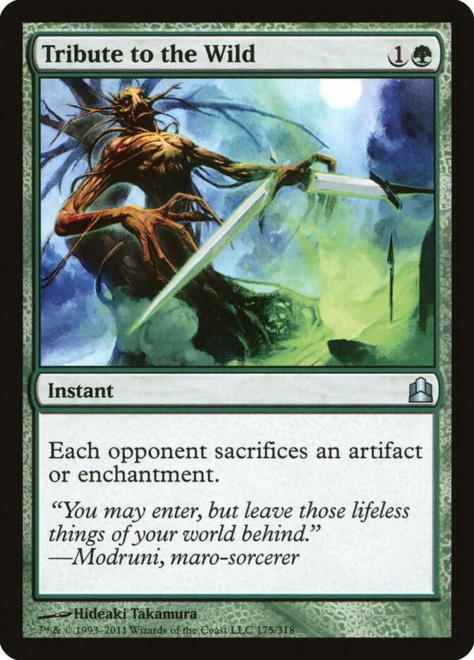 Tribute to the Wild 175 card from Commander