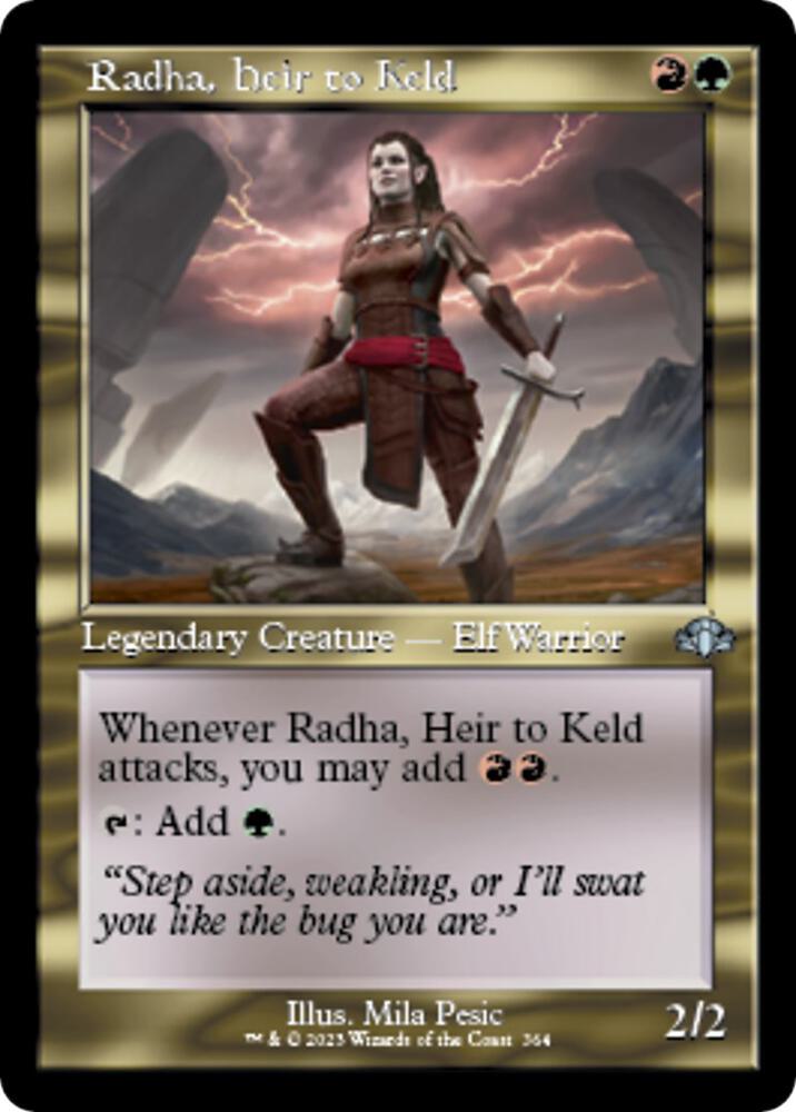 Radha, Heir to Keld (Retro Frame) 364 card from Dominaria Remastered
