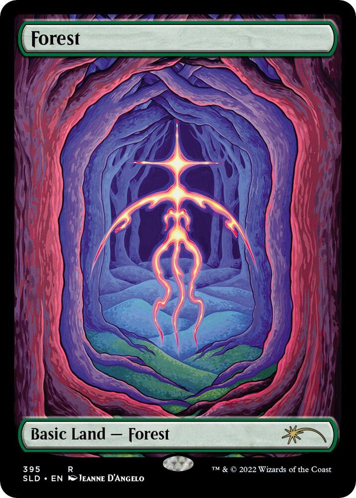Forest 395 card from Secret Lair Drop Series