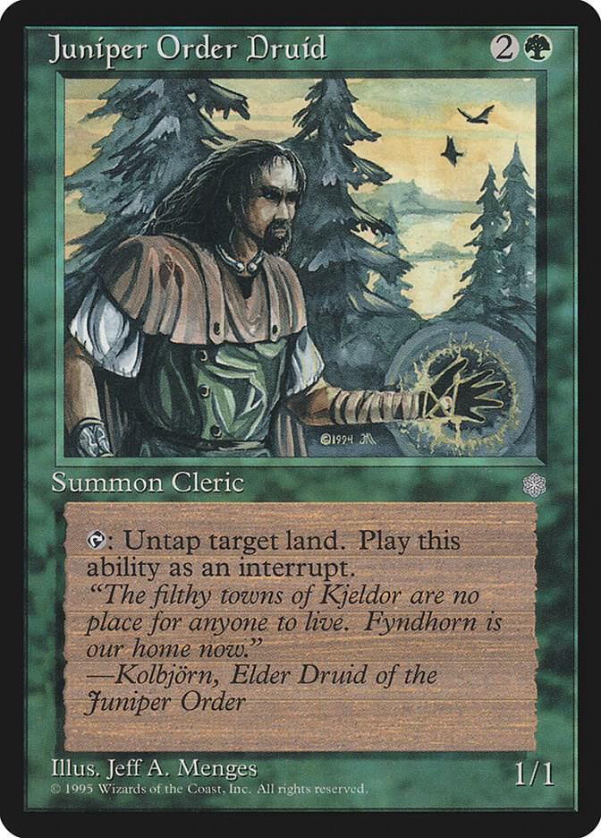 Juniper Order Druid card from Ice Age