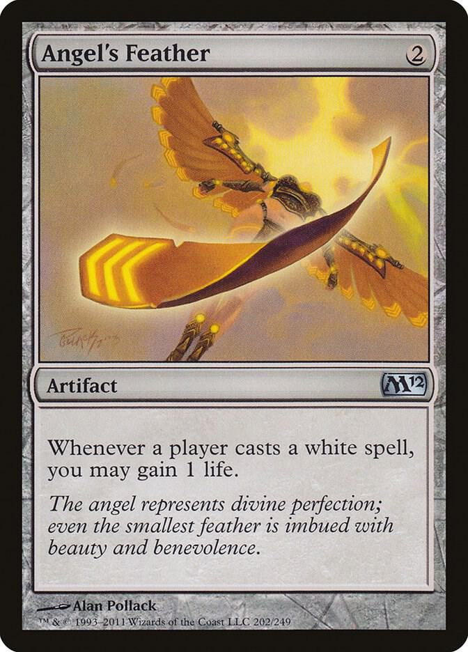 Angel's Feather 202 card from Magic 2012 (M12)
