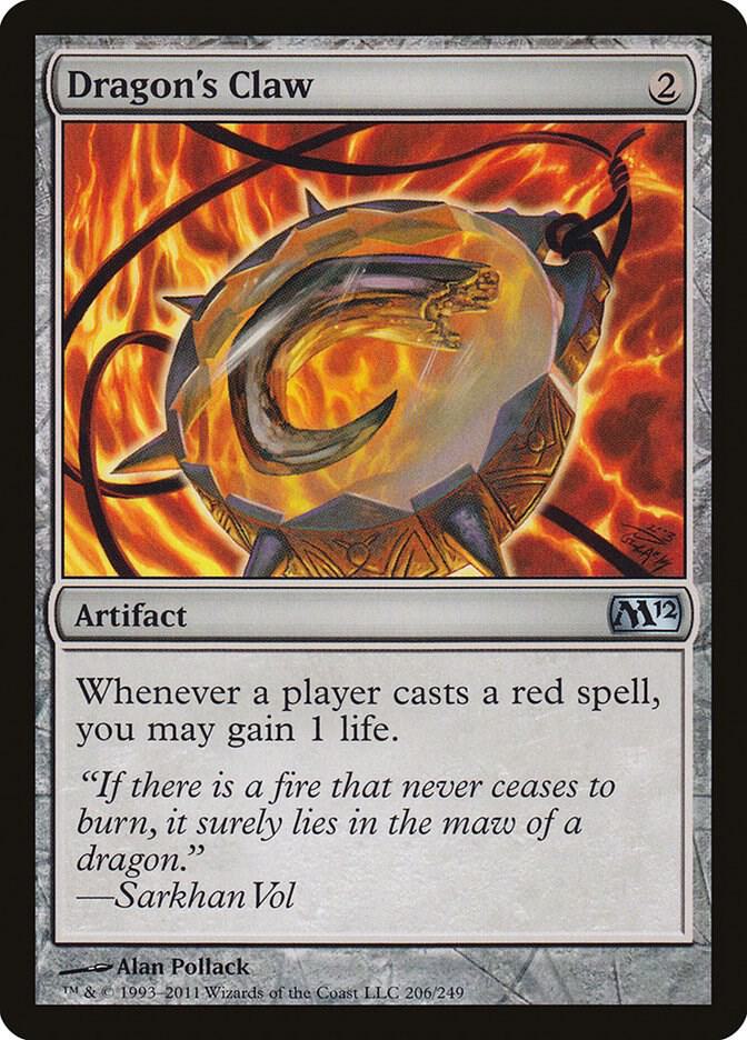 Dragon's Claw 206 card from Magic 2012 (M12)