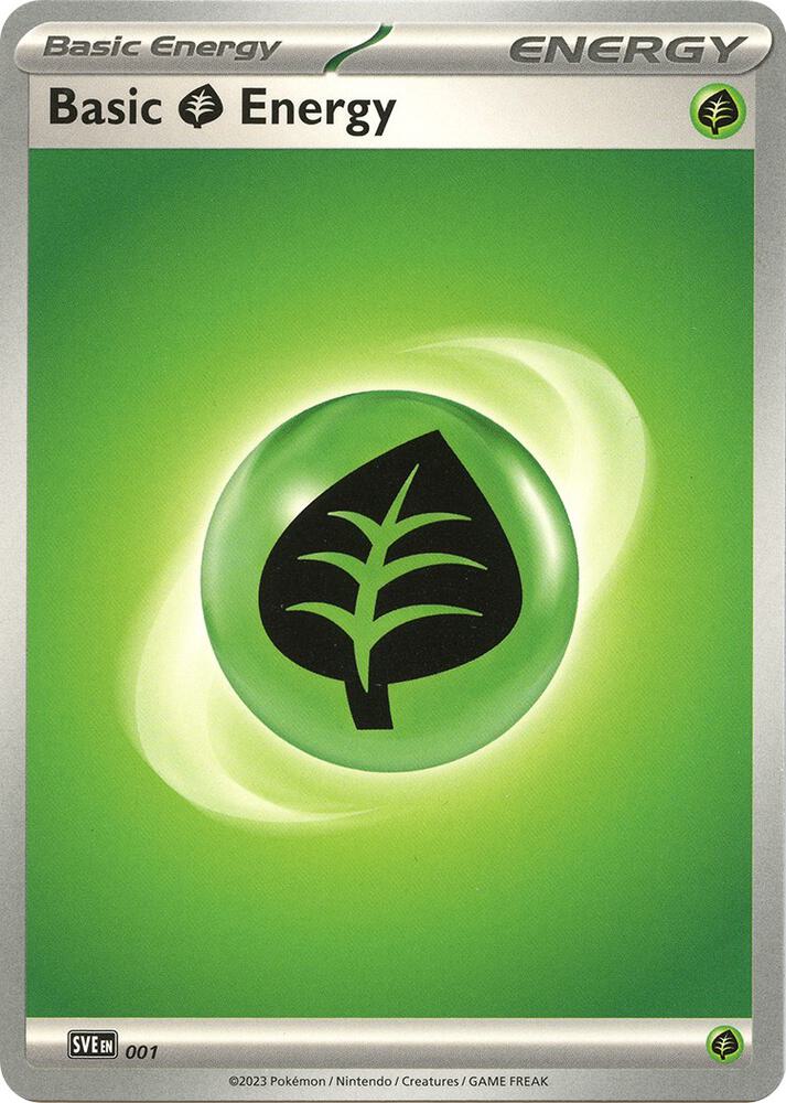 Basic Grass Energy 001 card from SV01: Scarlet & Violet Base Set