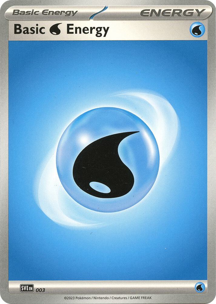 Basic Water Energy 003 card from SV01: Scarlet & Violet Base Set