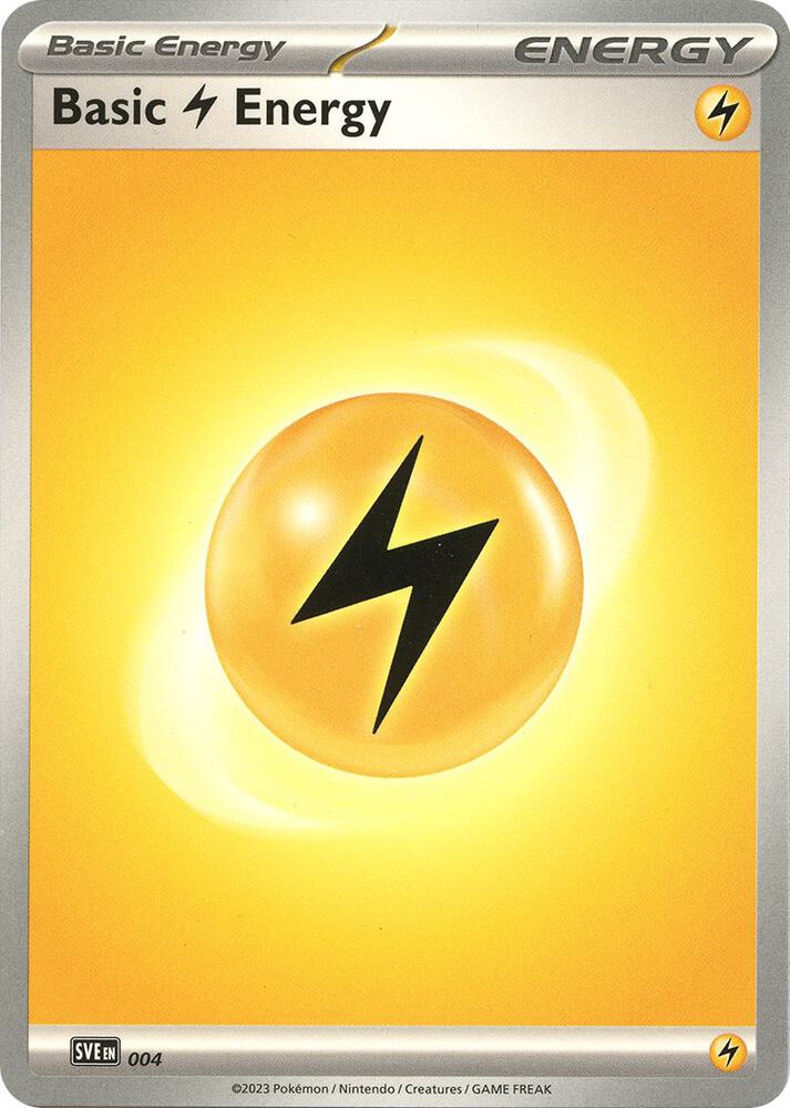 Basic Lightning Energy 004 card from SV01: Scarlet & Violet Base Set
