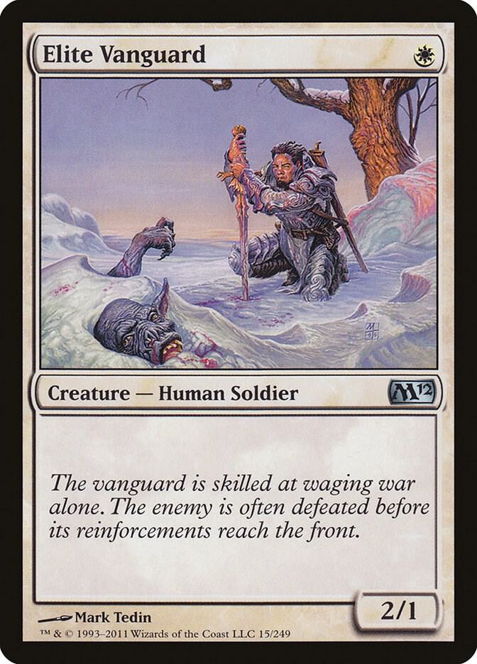 Elite Vanguard 15 card from Magic 2012 (M12)