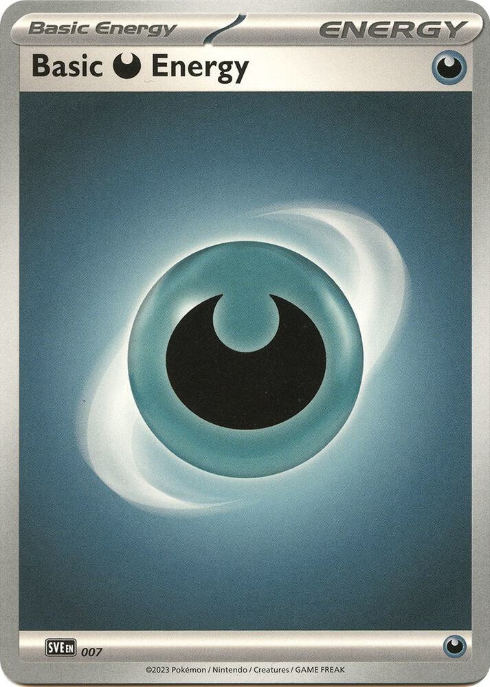 Basic Darkness Energy 007 card from SV01: Scarlet & Violet Base Set