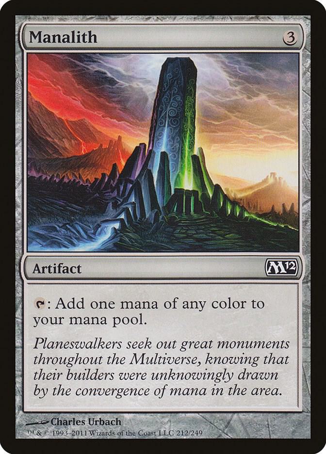Manalith 212 card from Magic 2012 (M12)