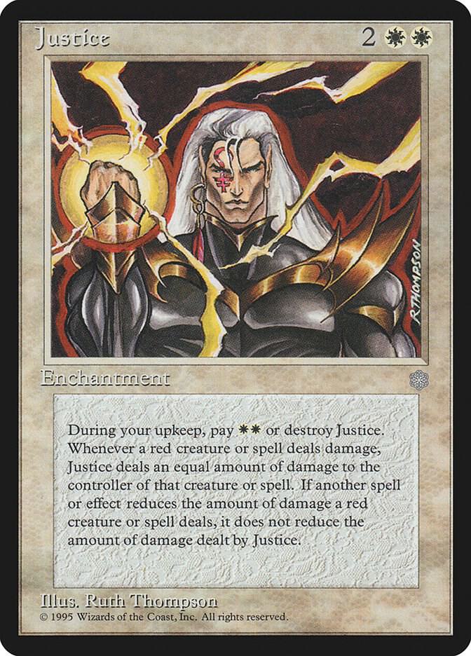 Justice card from Ice Age