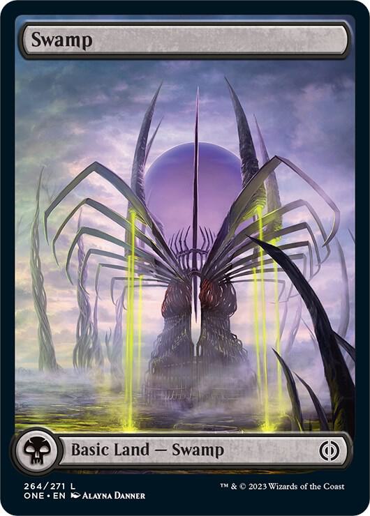 Swamp - Full Art 264 card from Phyrexia: All Will Be One