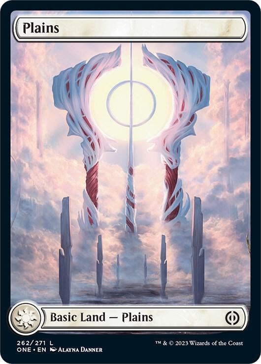 Plains - Full Art 262 card from Phyrexia: All Will Be One
