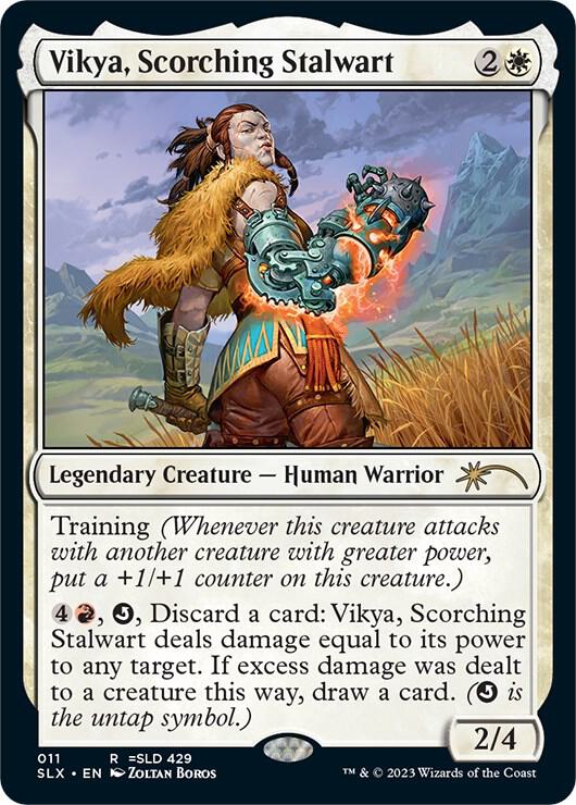 Vikya, Scorching Stalwart 11 card from SLX Cards