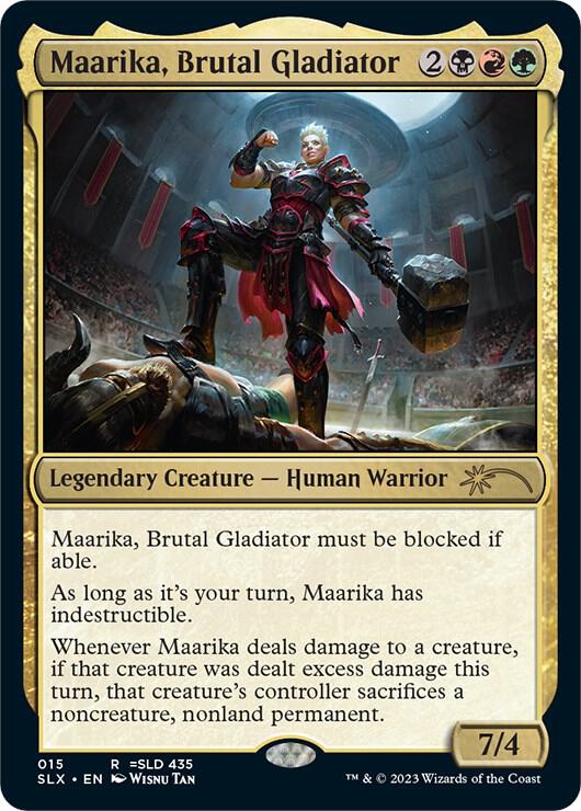 Maarika, Brutal Gladiator 15 card from SLX Cards