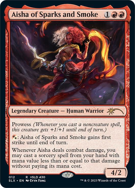 Aisha of Sparks and Smoke 12 card from SLX Cards