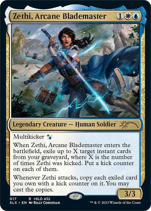 Zethi, Arcane Blademaster 17 card from SLX Cards