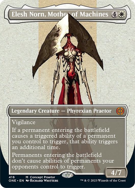 Elesh Norn, Mother of Machines (Concept Praetor) 416 card from Phyrexia: All Will Be One
