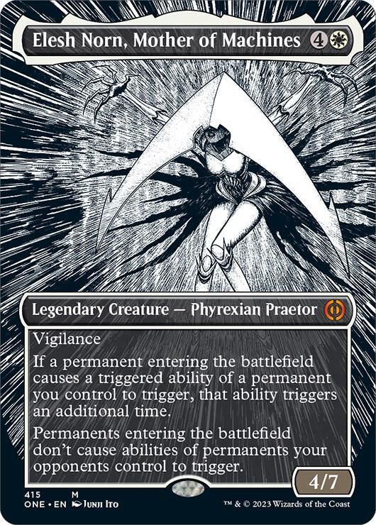 Elesh Norn, Mother of Machines (Borderless) 415 card from Phyrexia: All Will Be One