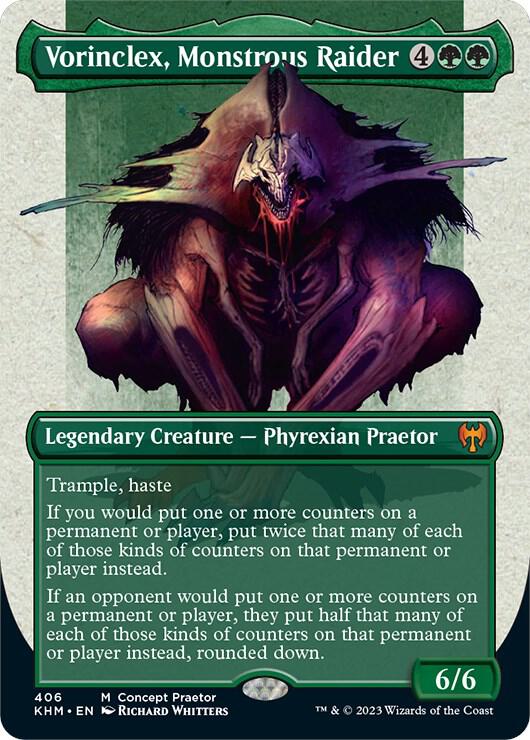Vorinclex, Monstrous Raider (Concept Praetor) 406 card from Phyrexia: All Will Be One