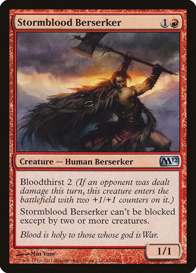 Stormblood Berserker 156 card from Magic 2012 (M12)