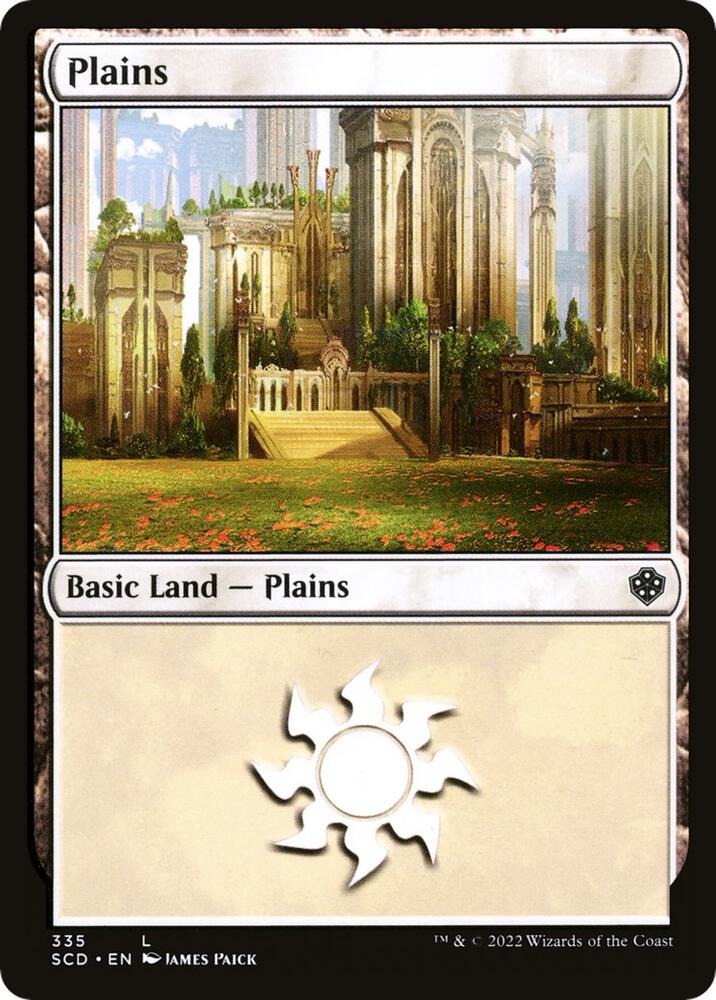 Plains 335 card from Starter Commander Decks