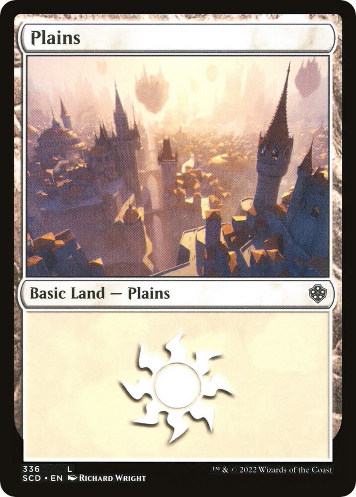 Plains 336 card from Starter Commander Decks