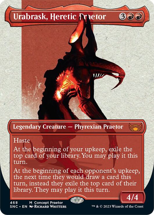 Urabrask, Heretic Praetor (Concept Praetor) 468 card from Phyrexia: All Will Be One