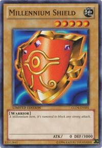 Millennium Shield GLD4-EN001 card from Gold Series 4: Pyramids Edition