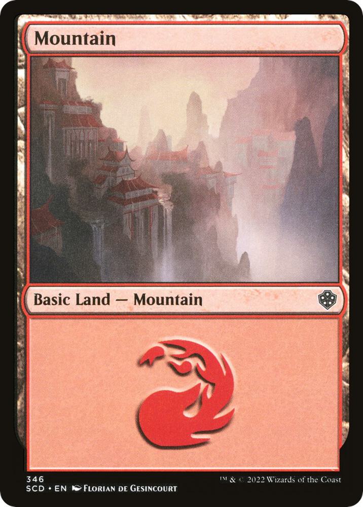 Mountain 346 card from Starter Commander Decks